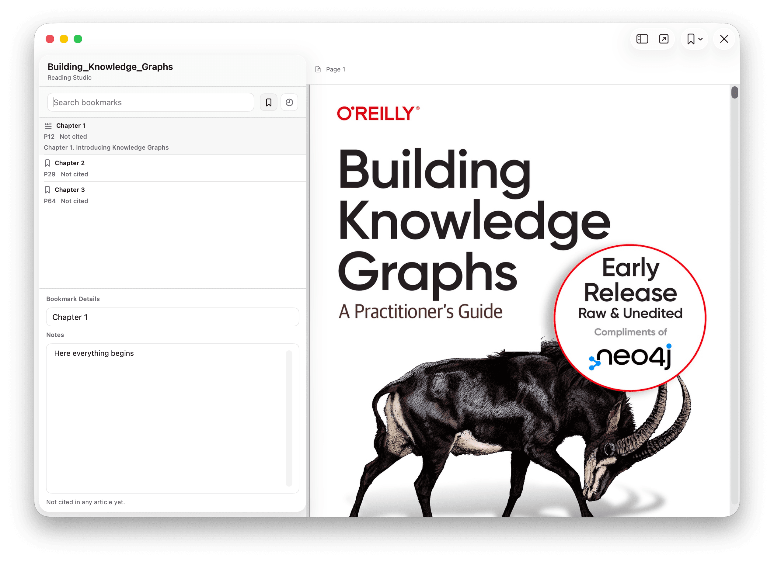 note.md Reading Studio screenshot